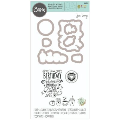 Sizzix Thinlits Dies & Stamps – Cafe Set