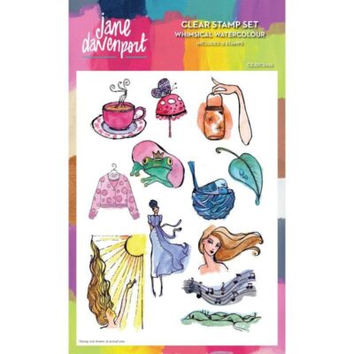 Jane Davenport – Whimsical Watercolour Stamp Set