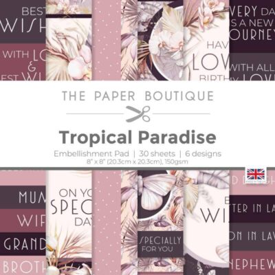 Tropical Paradise 8 x 8″ Embellishment Pad