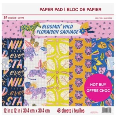 Bloomin Wild 12″ Paper Pad – Craft Smith