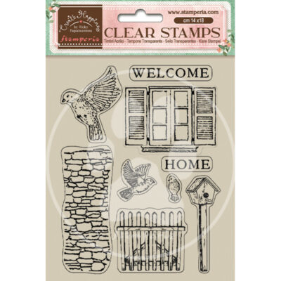 Create Happiness Welcome Home Clear Stamp Birds
