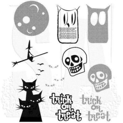 Halftone Halloween Stamp Set