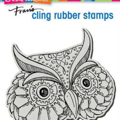 Stampendous Metallic Owl Rubber Stamp