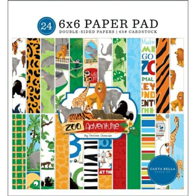 Zoo Adventure 6 x 6″ Paper Pad