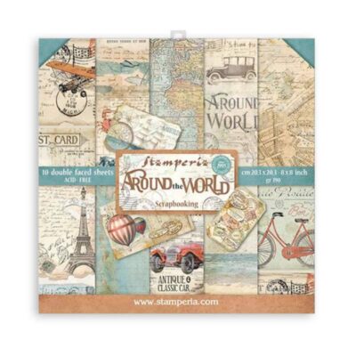 Around The World 8 x 8″ Paper Pad