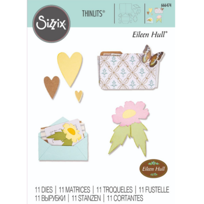 Sizzix Envelope Folder & Flowers – Thinlits Die Set