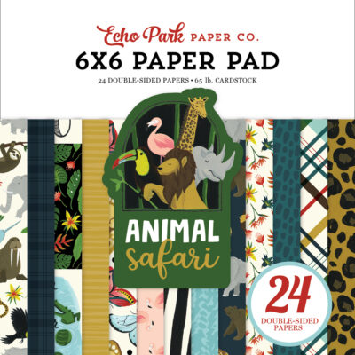 Animal Safari 6 x 6″ Paper Pad
