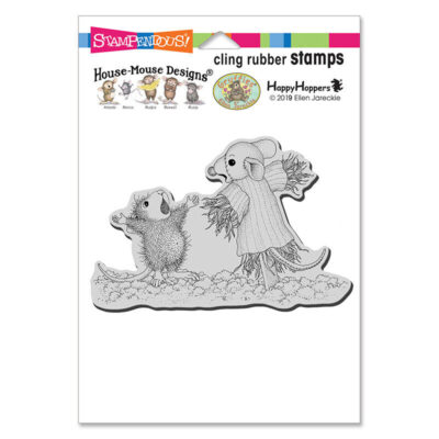 House Mouse Scarecrow Copier Rubber Stamp