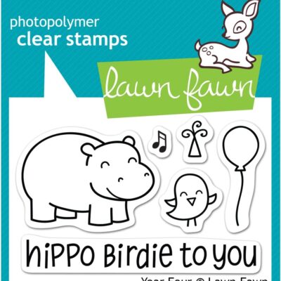 Lawn Fawn Hippo Birdie Stamps