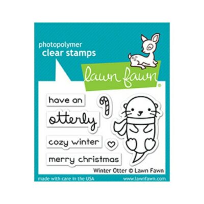 Lawn Fawn Winter Otter Stamps