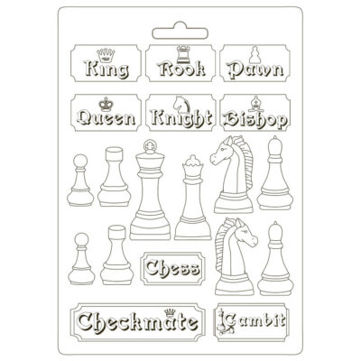 Stamperia Alice Chessboard Mould A4