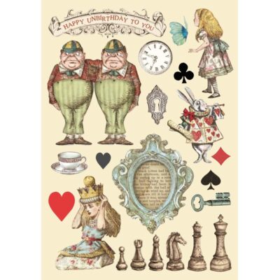 Stamperia Wooden Shapes – Alice Chessboard