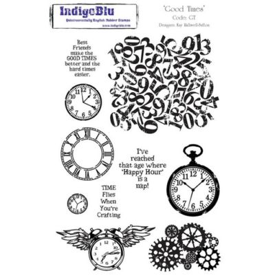 IndigoBlu Good Times Rubber Stamps