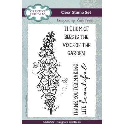 Foxglove and Bees Stamp Set