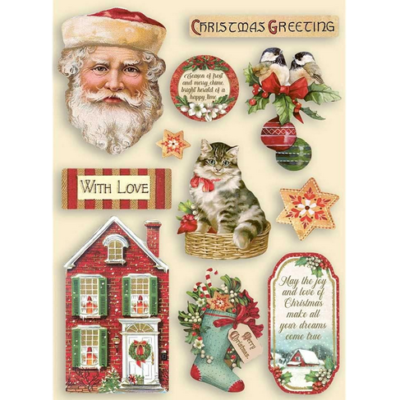 Stamperia Wooden Shapes Classic Christmas