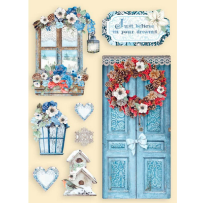 Stamperia Wooden Shapes Winter Tales-Door and Window