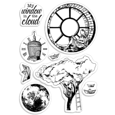 Ciao Bella – Window in the Cloud Clear Stamp Set