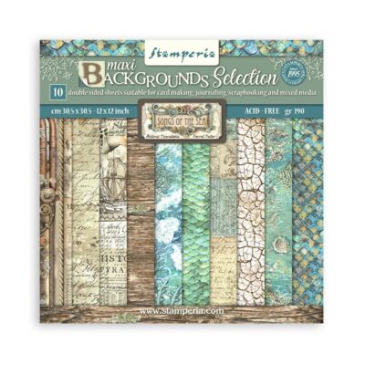 Songs of the Sea Backgrounds 12 x 12″ Paper Pad