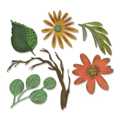Sizzix Thinlits Dies – Large Funky Floral