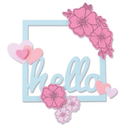 Sizzix Thinlits Dies & Stamps – Floral Hello