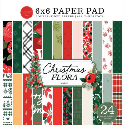 Merry Christmas Flora 6 x 6″ Paper Pad