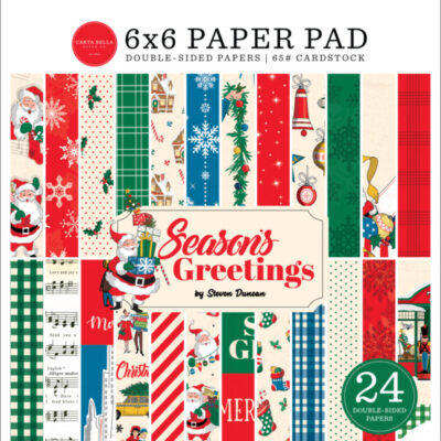 Season’s Greetings 6 x 6″ Paper Pad
