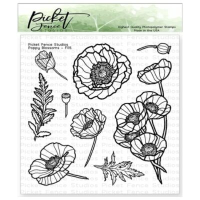Poppy Blossoms Clear Stamps