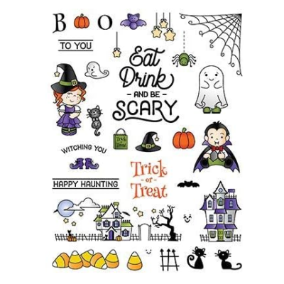 Happy Haunting Clear Stamps