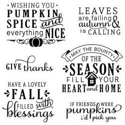 Happy Fall  Clear Stamps