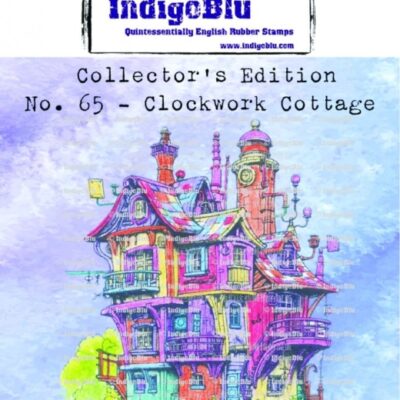 IndigoBlu Rubber Stamp – Number 65 – Clockwork Cottage