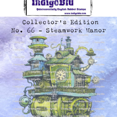 IndigoBlu Rubber Stamp – Number 66 – Steampunk Manor