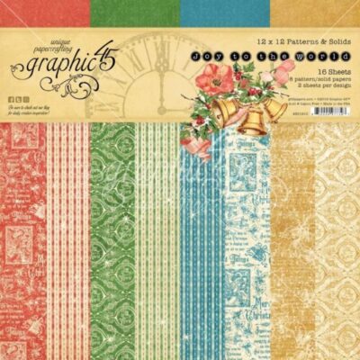 Graphic 45 Joy to The World Patterns Pad 12″