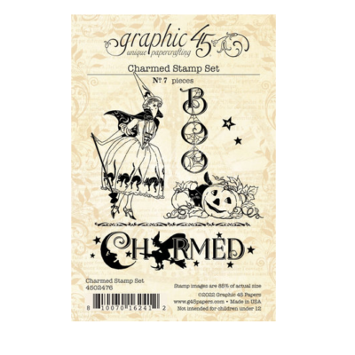 Graphic 45 Charmed Clear Stamp Set
