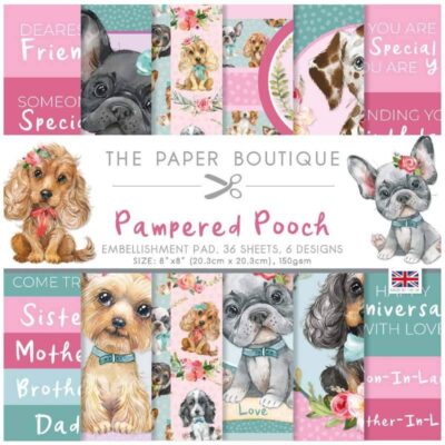 Pampered Pooch 8 x 8″ Paper Pad