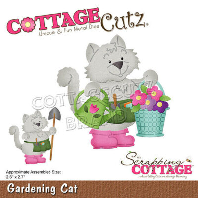 Gardening Cat Die – Scrapping Cottage