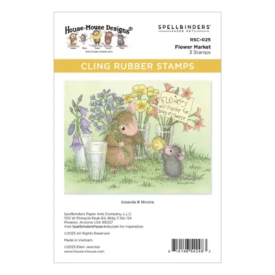 House Mouse Rubber Stamp – Flower Market