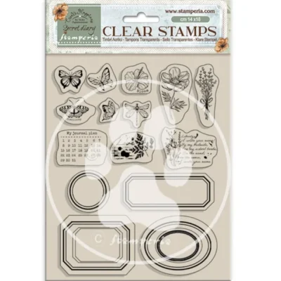 Secret Diary Clear Stamps – Labels