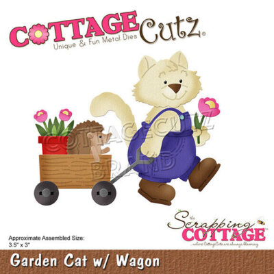Garden Cat with Wagon Die – Scrapping Cottage